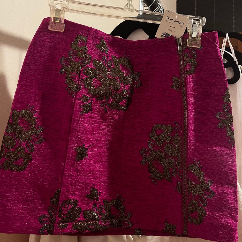 Free People Magenta Skirt